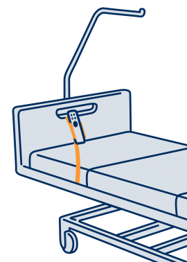 Non Medical Device Holder for Hospital Beds - Icon - provita medical oem