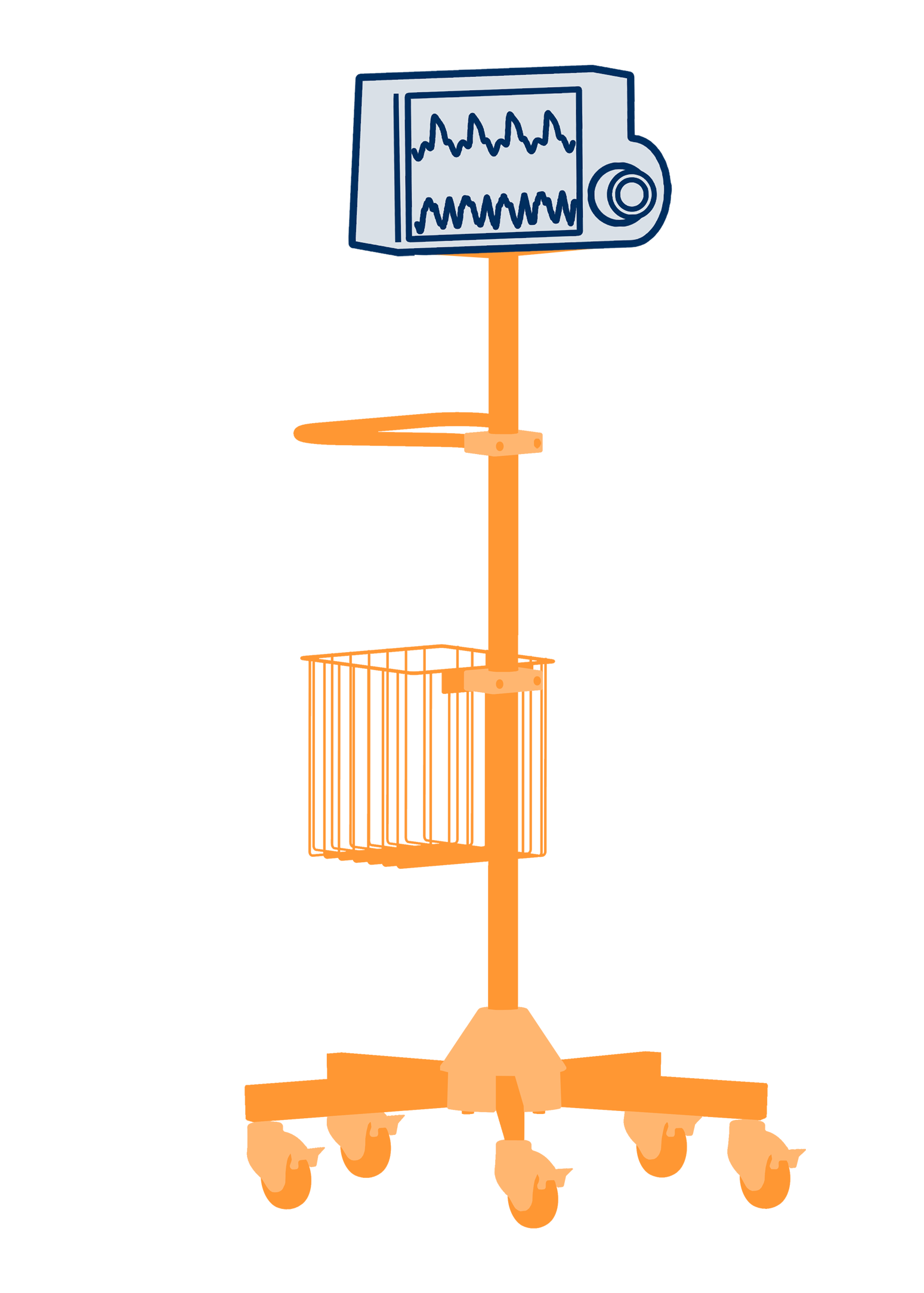 Roll Stand for ECG Devices - Icon - provita medical oem